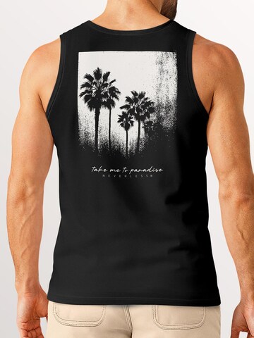 Neverless Shirt 'Palmen' in Black
