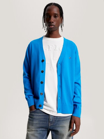 TOMMY HILFIGER Knit Cardigan in Blue: front