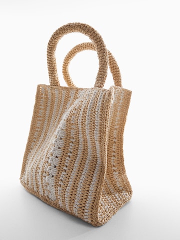 MANGO Handbag 'Granny' in Beige