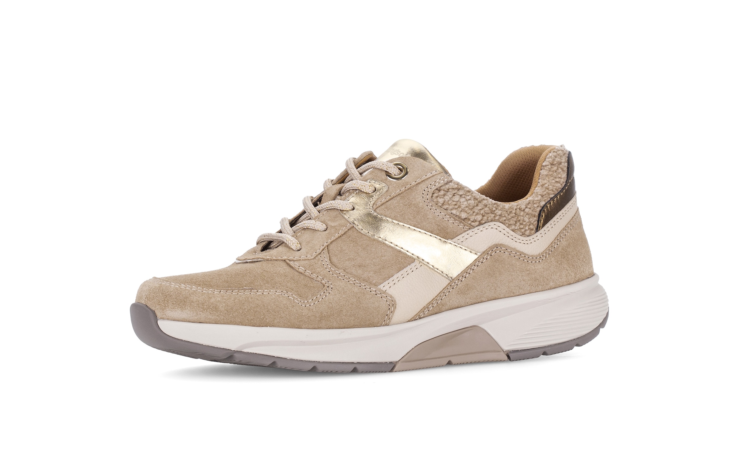 Baskets basses GABOR en beige : devant