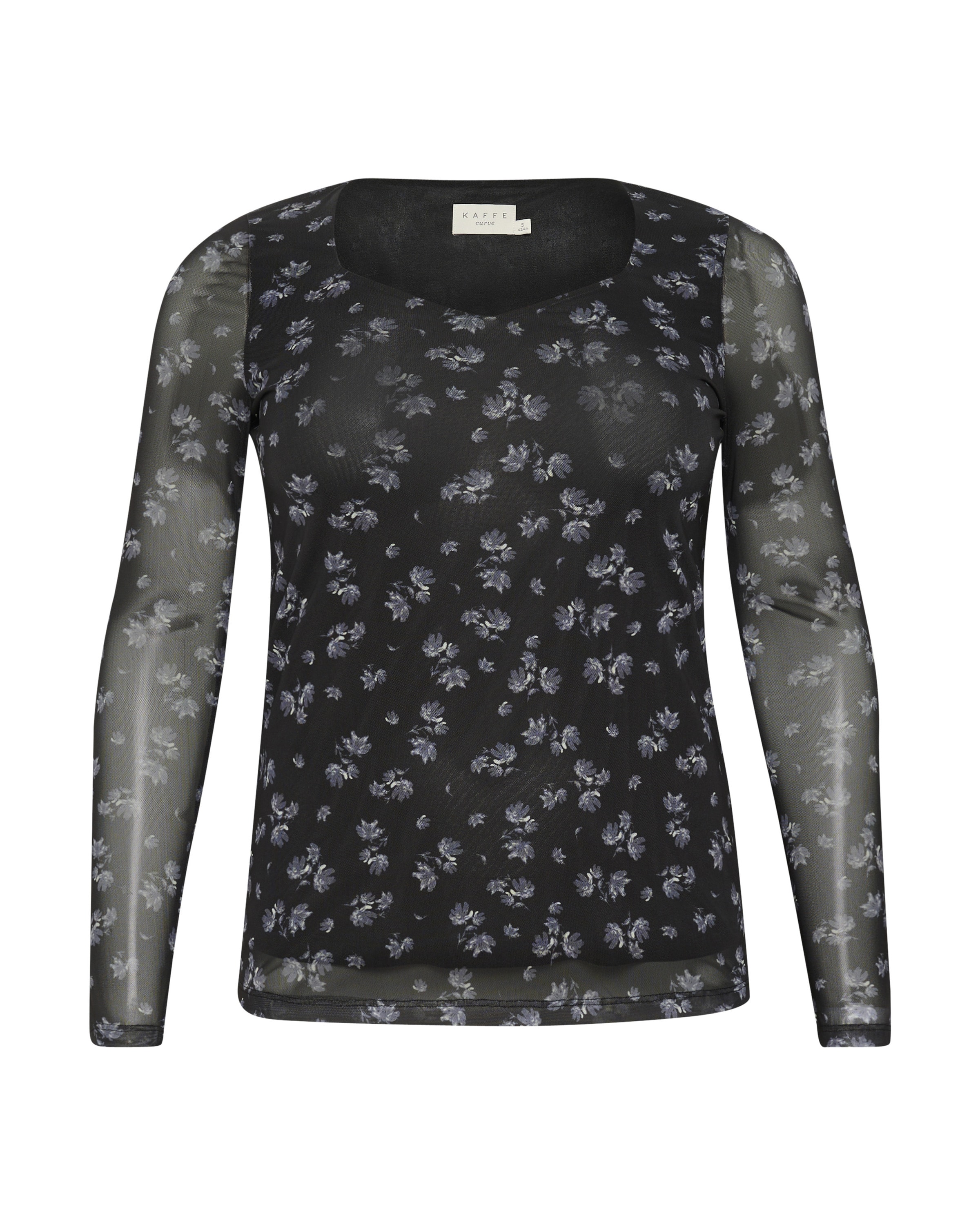 KAFFE CURVE Bluse 'KC Autumna' in Grün: Vorderseite