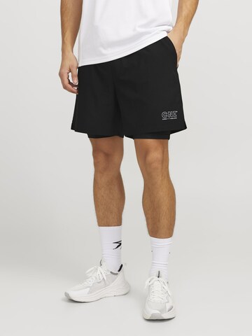 JACK & JONES Regular Sporthose in Schwarz: Vorderseite