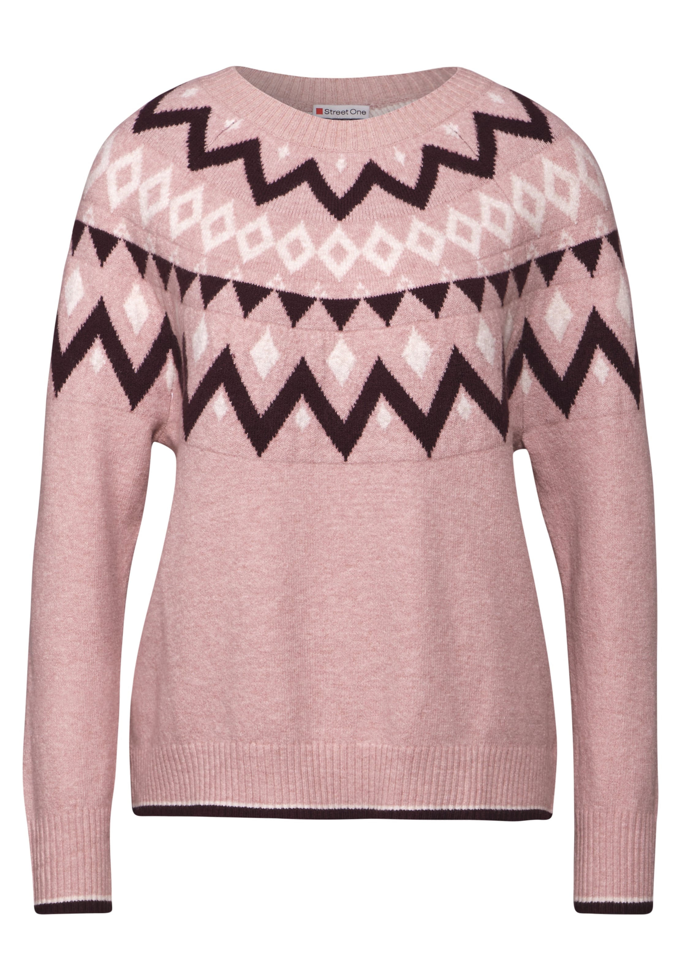 STREET ONE Pullover in Pink: Vorderseite