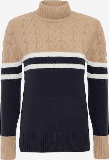 Jacey Quinn Pullover in braun / schwarz / weiß, Produktansicht