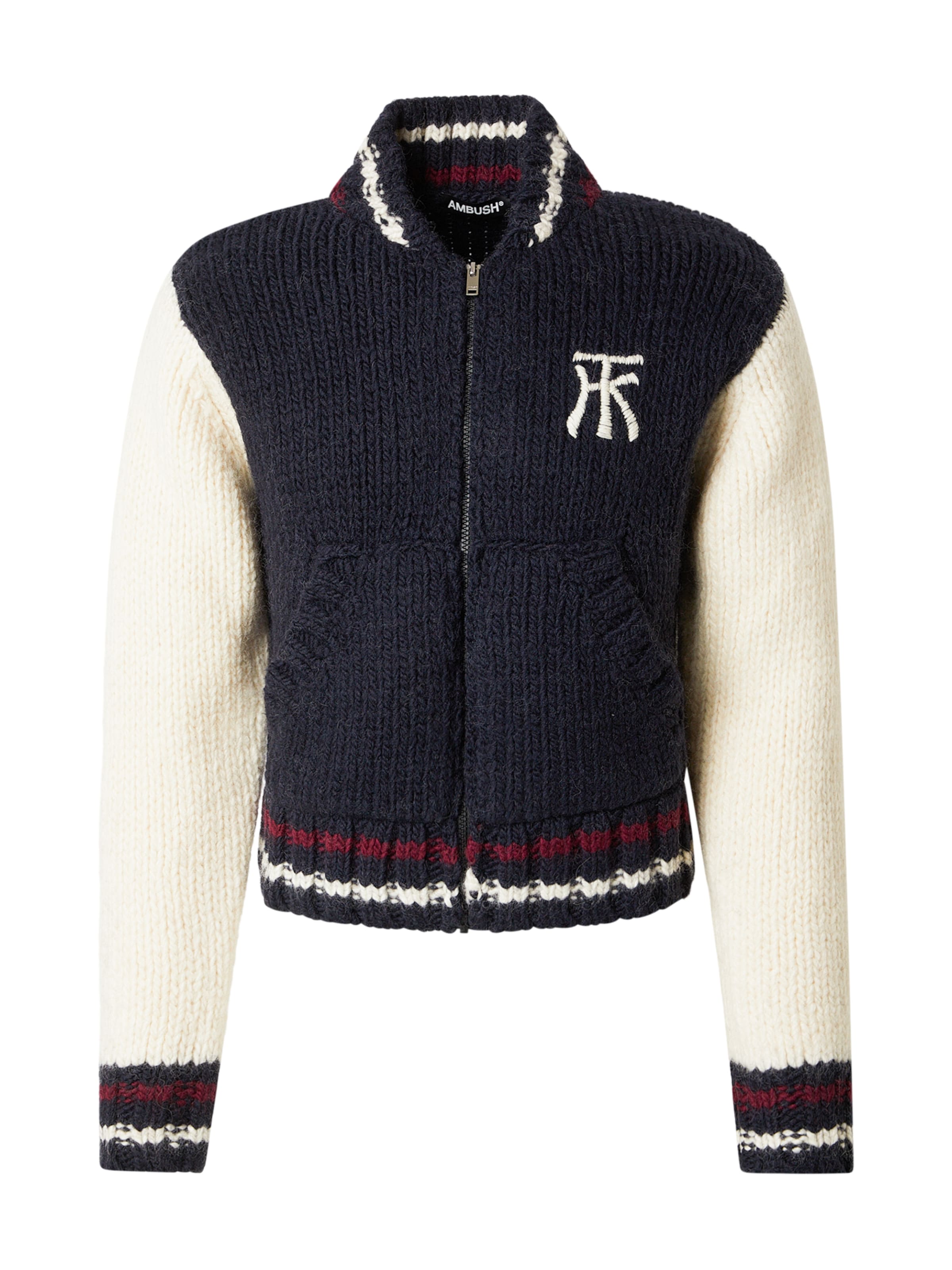 AMBUSH Kardigan 'COWICHAN' w kolorze niebieski: przód