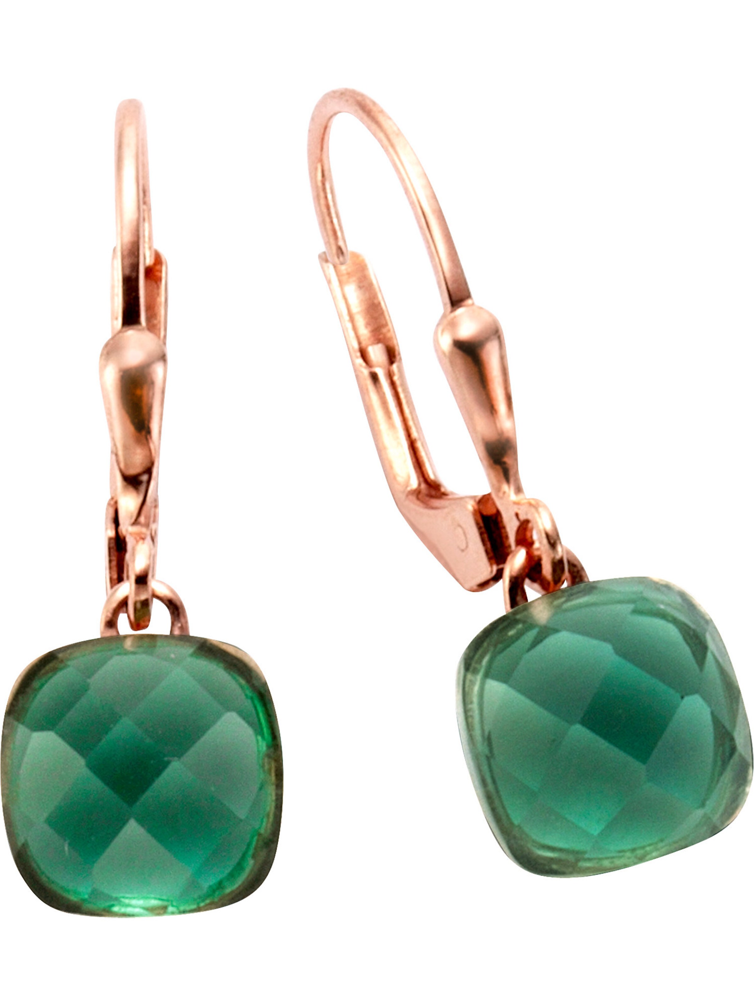 Jamelli Earrings in Green: front