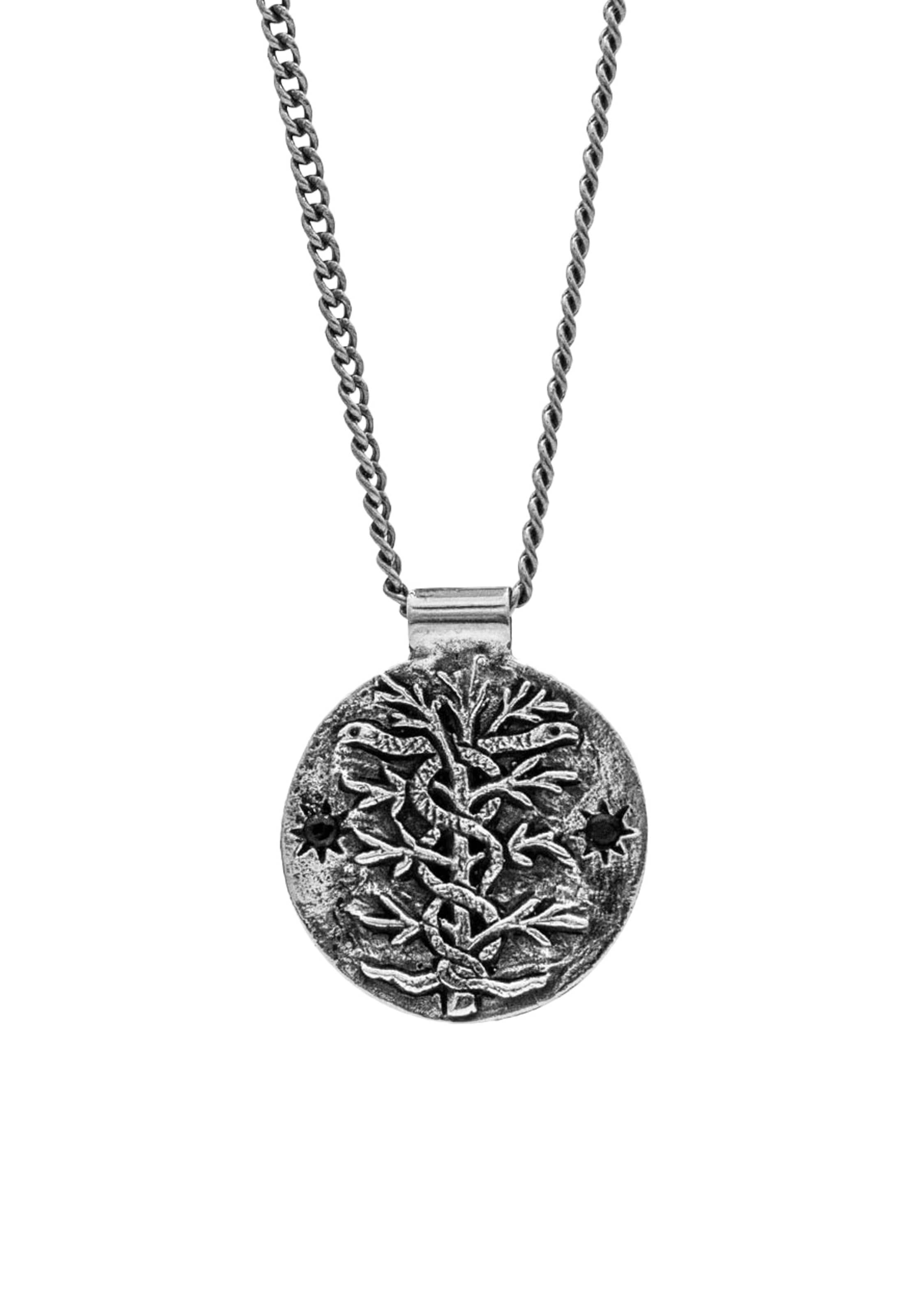 Haze&Glory Verižica 'Antidote' | črna / srebrna barva, Prikaz izdelka