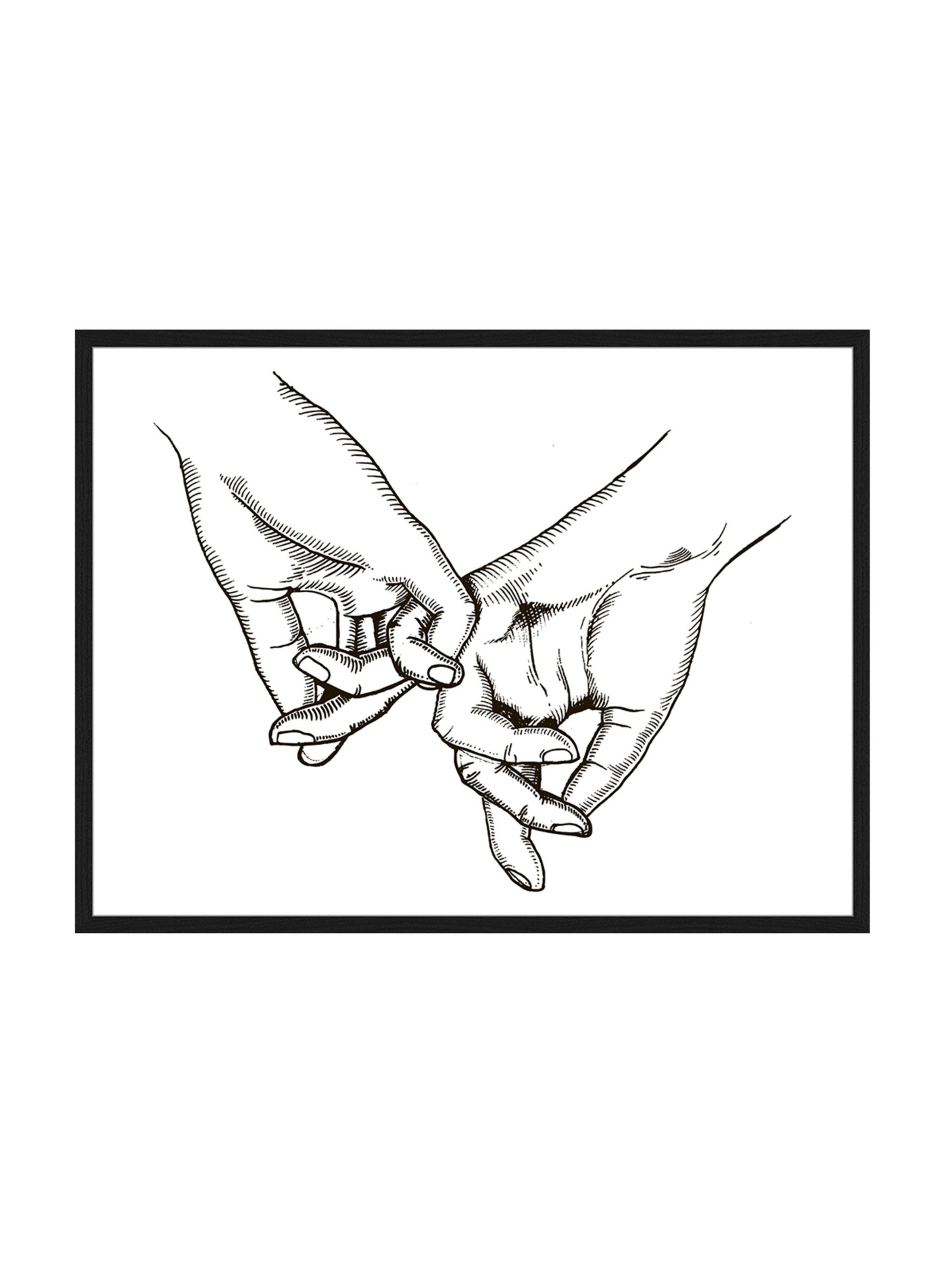 Liv Corday Image 'Pinky Promise' in Black: front