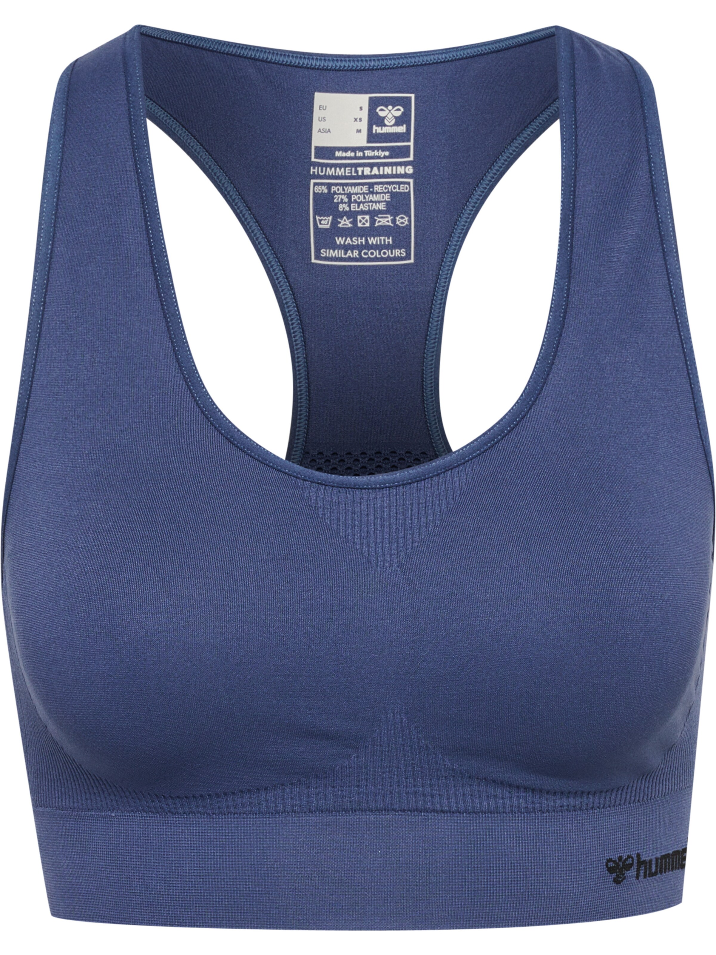 Hummel Bustier Sports-BH 'Tif' i blå: forside