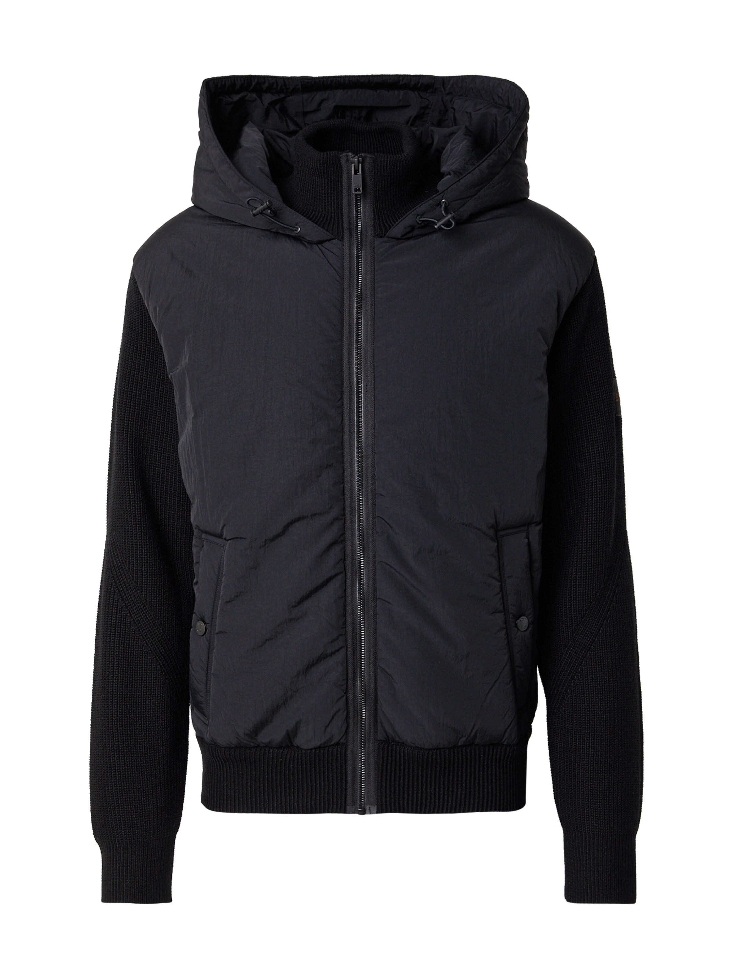 BOSS - Casaco de malha 'Kiaccio' em preto: frente