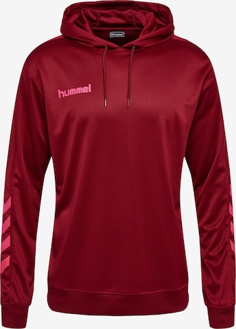 Hummel Athletic Sweatshirt 'Poly' in Red: front