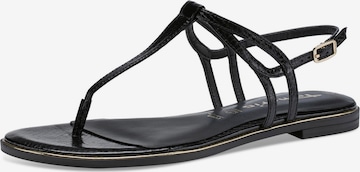 TAMARIS Flip-Flops i svart: forside