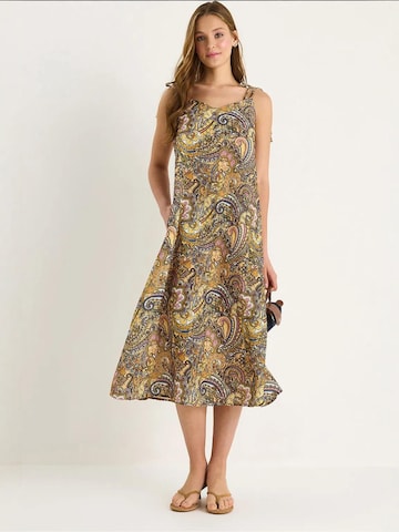 Bianco Lucci - Vestido de verão em amarelo: frente