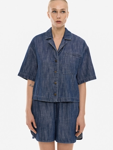 Camicia da donna di 4TAILORS in blu: frontale