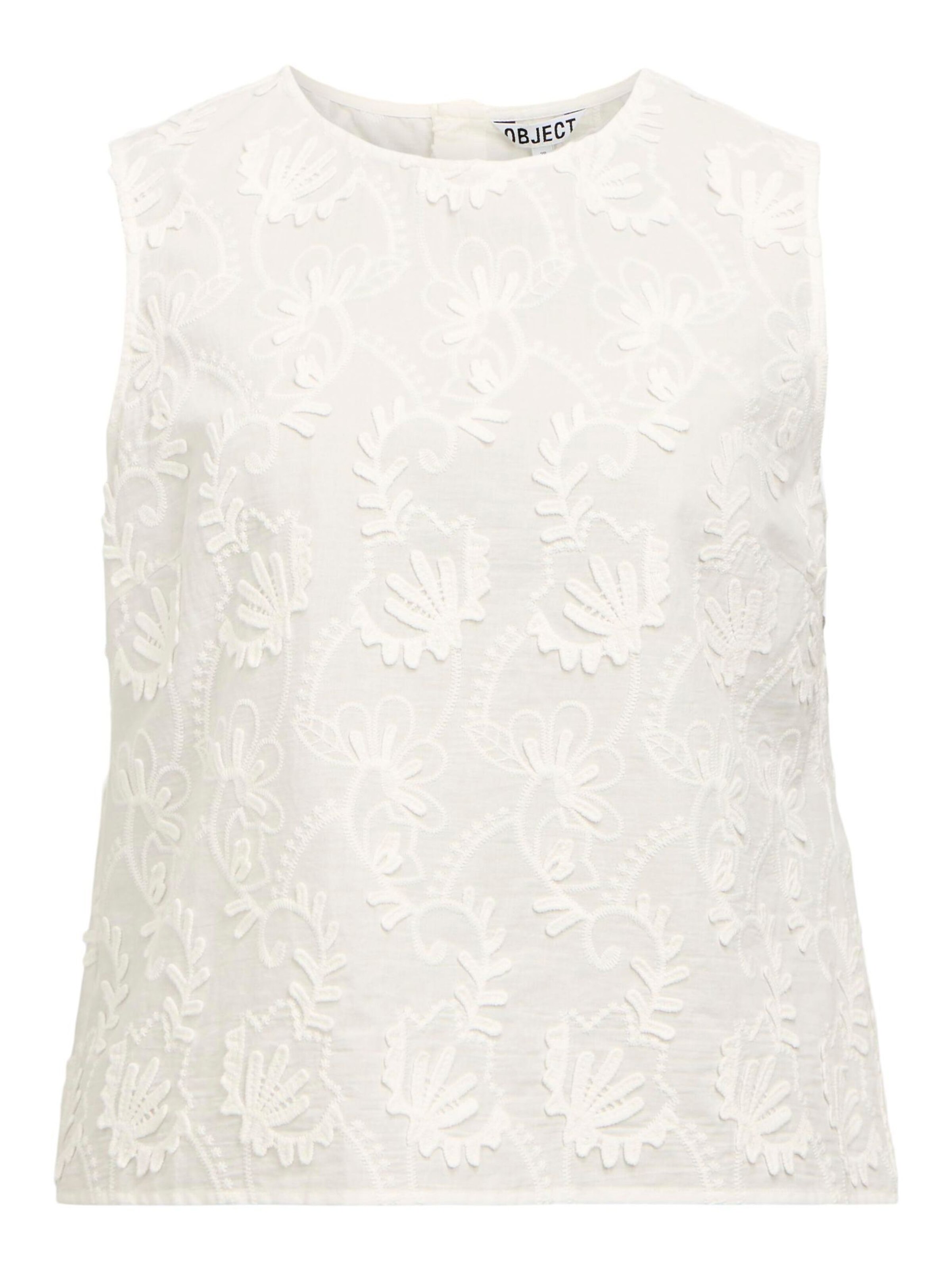 OBJECT Top 'OBJMya' in Weiß: Vorderseite
