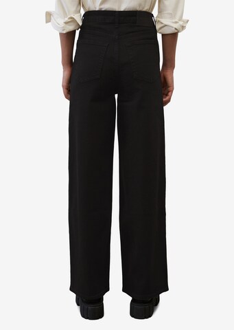 Marc O'Polo Wide Leg Jeans 'Sodra' in Schwarz