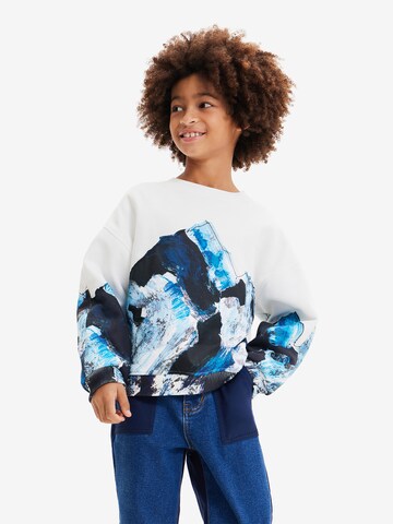 Desigual Sweatshirt in White: front