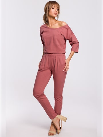 made of emotion - Jumpsuit en rosa: frente