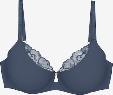 TRIUMPH Bra ' Wild Gardenia Florale ' in Blue: front