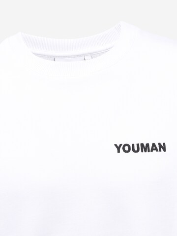 Youman Sweatshirt 'Casper' in Weiß