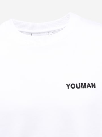 Youman Sweatshirt 'Casper' i hvid