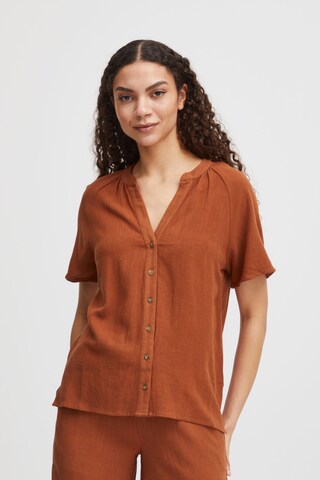 b.young Blouse 'Byjohanna' in Brown: front