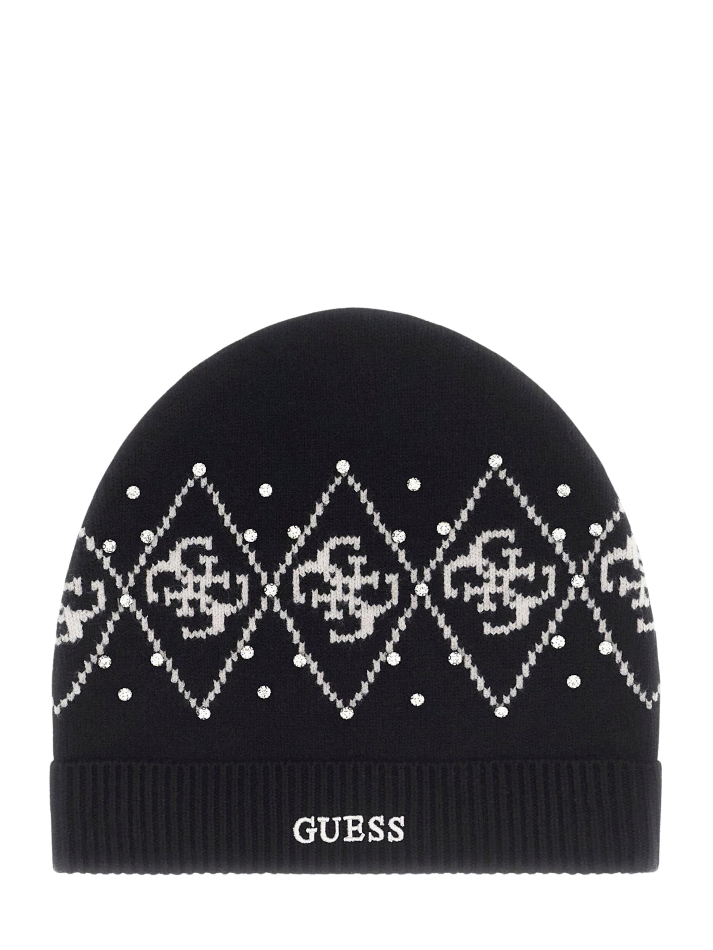 GUESS Mütze 'V6BZ09Z1747'‌‌‌‌‌‌‌ in Schwarz: Vorderseite