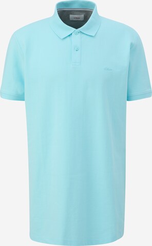 s.Oliver Men Tall Sizes Shirt in Blue: front