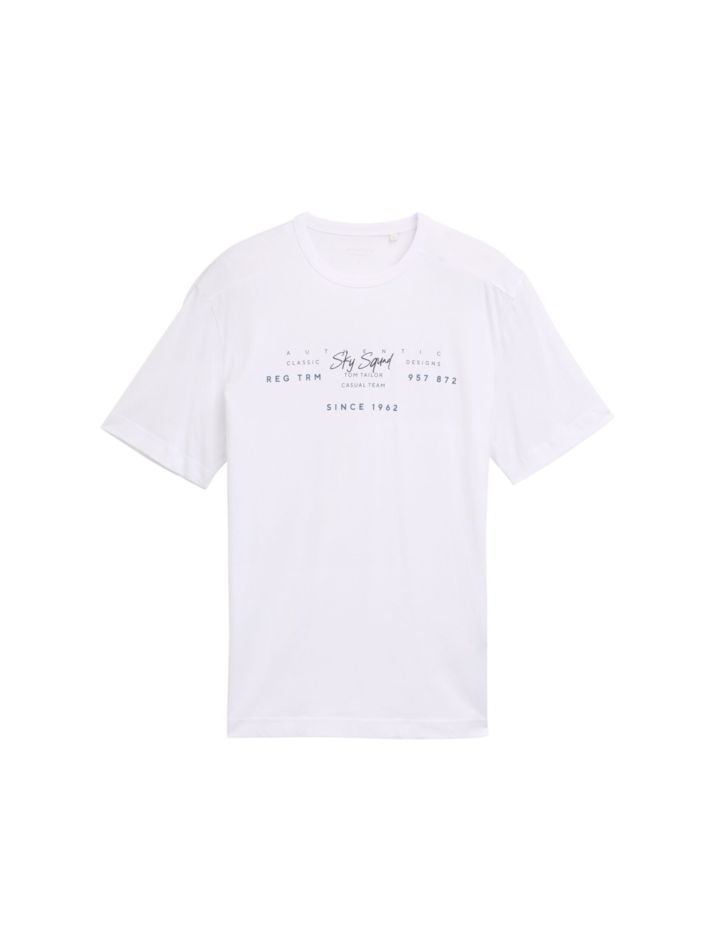 TOM TAILOR Shirt in White: front