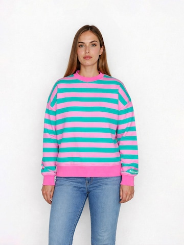 Sweat-shirt salzhaut en bleu : devant