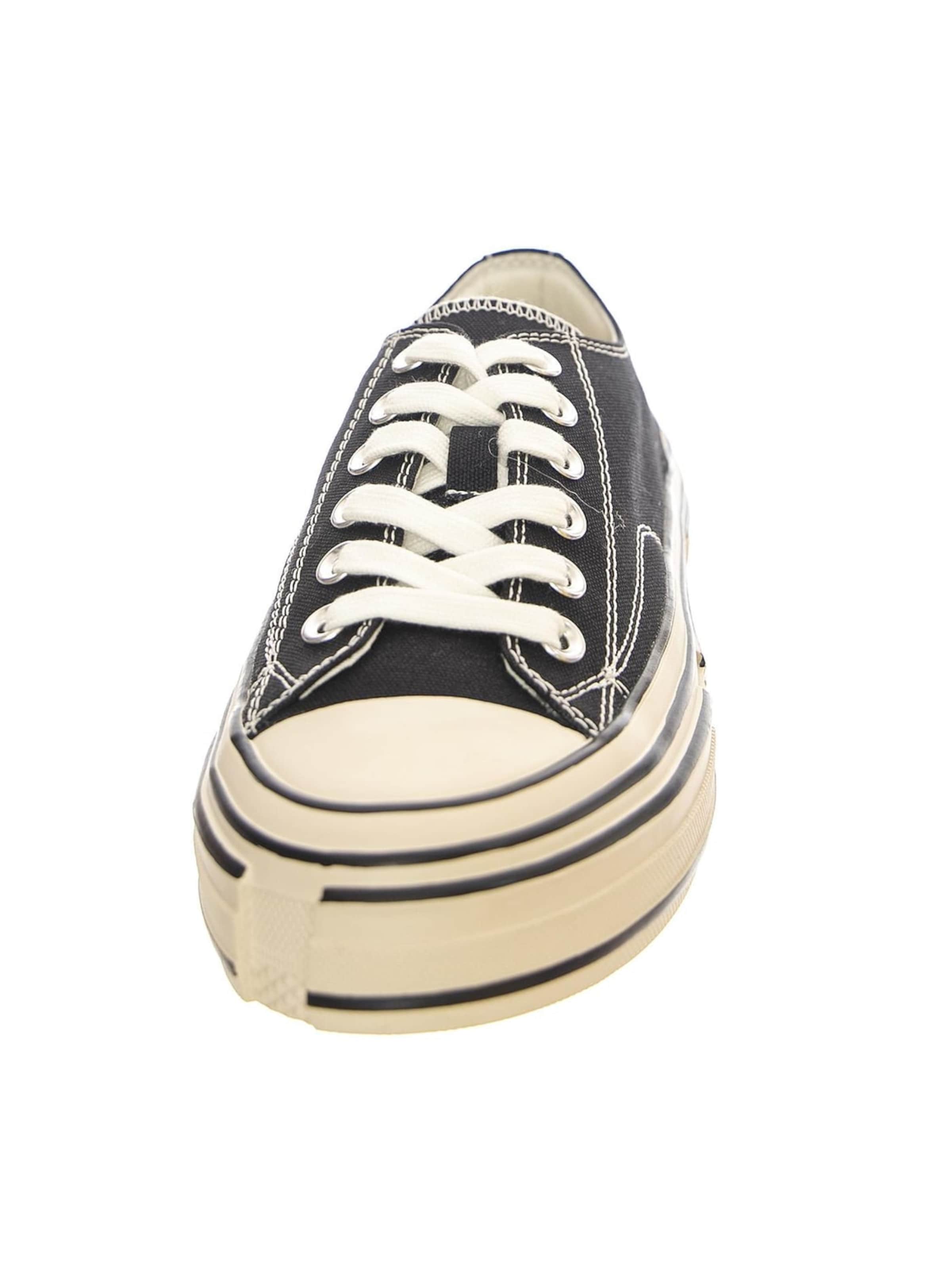 Jeffrey Campbell Buty sportowe sznurowane 'JC Play Endorphin Canvas Black Shoes' w kolorze czarny
