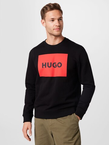 HUGO Sweatshirt 'Duragol' i sort: forside