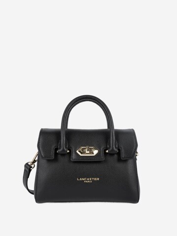 Sacs à main 'Lancaster Sac à main A rabat avec fermoir Mini Milano Cosmos Noir' LANCASTER Paris en noir : devant