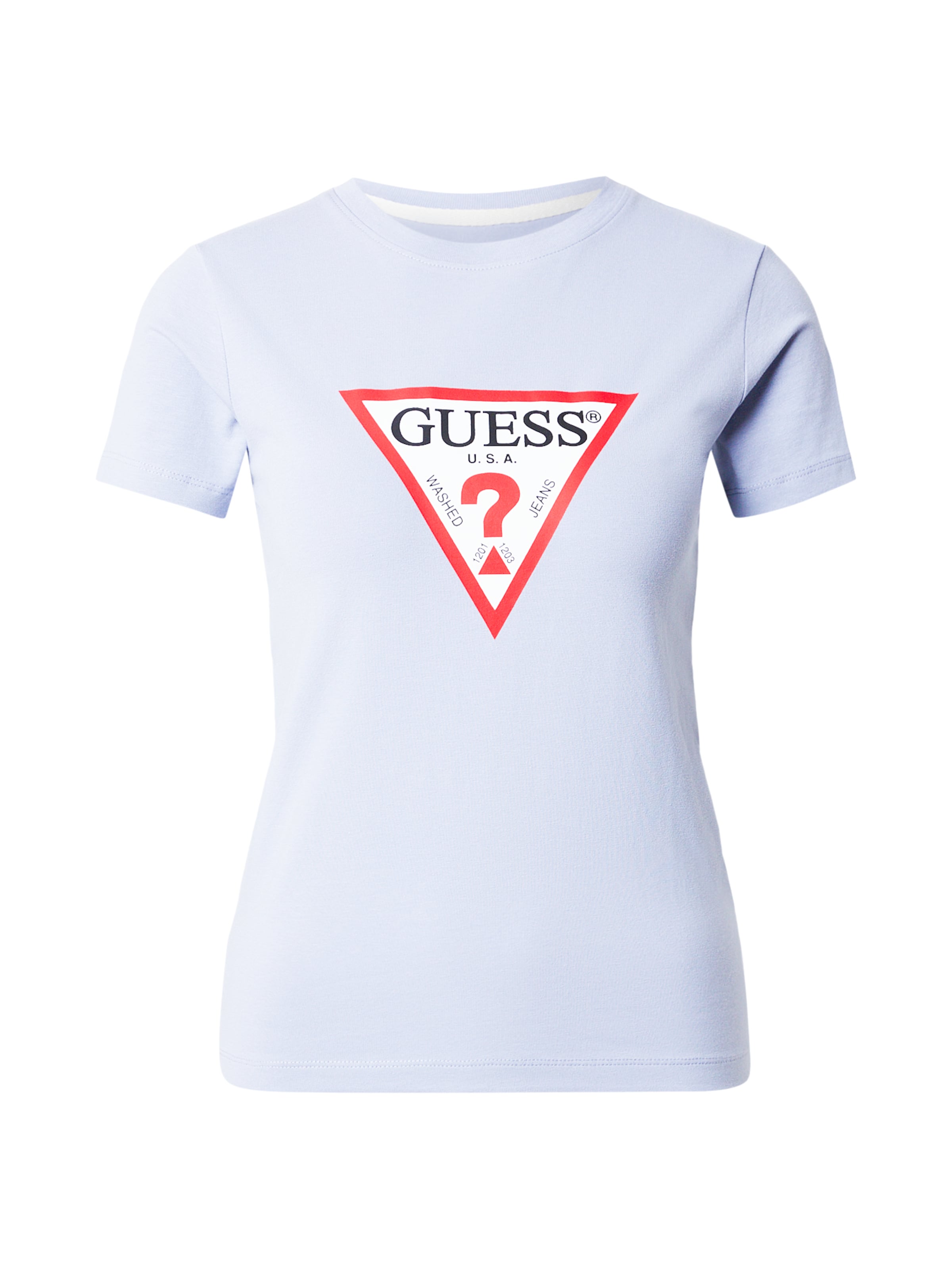 T-shirt 'ICONIC' GUESS JEANS en bleu : devant