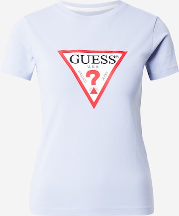 T-shirt 'ICONIC' GUESS JEANS en bleu : devant