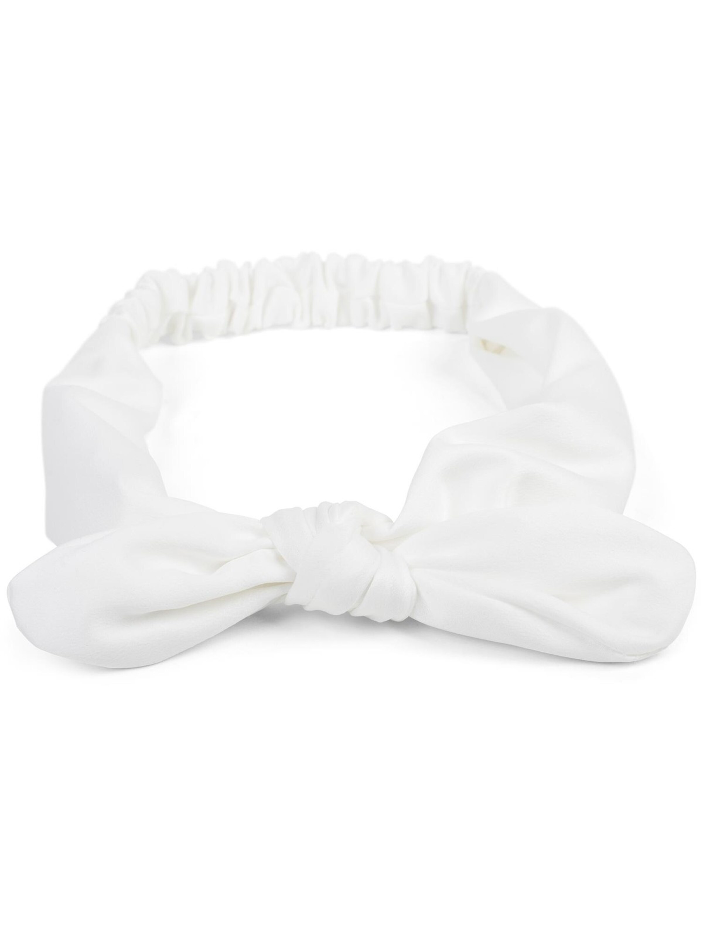 styleBREAKER Haarschmuck 'Einfarbiges Haarband mit Schleife'‌‌‌‌‌ in Weiß: Vorderseite