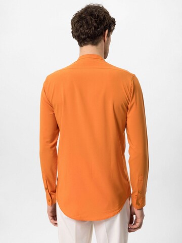 Antioch Regular fit Button Up Shirt in Orange