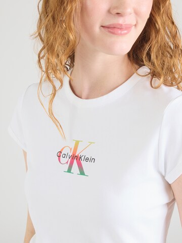 Regular T-shirt 'Pride' Calvin Klein Jeans en blanc