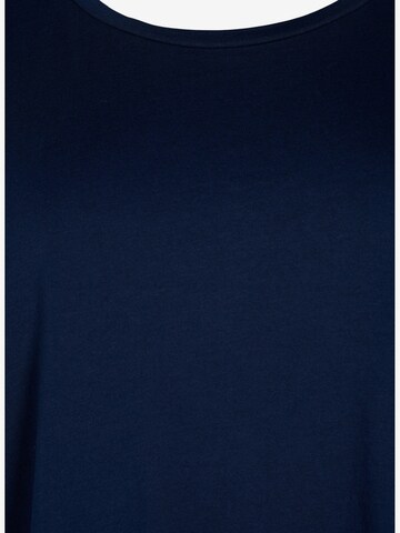 Zizzi T-Shirt 'Katja' in Blau