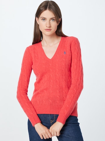 Polo Ralph Lauren Pullover 'KIMBERLY' in Rot: predná strana