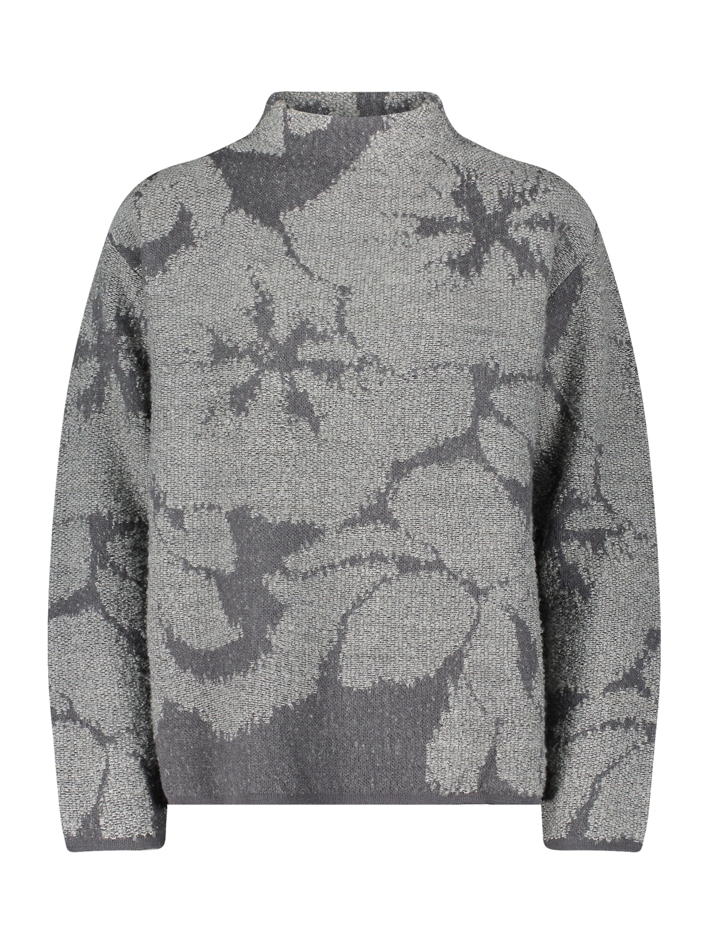 Betty Barclay Strickpullover mit Jacquard in Grau: Vorderseite