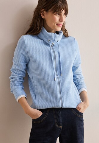 CECIL Sweatjacke in Blau: Vorderseite