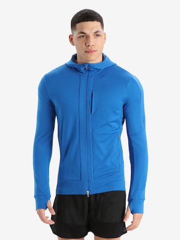 ICEBREAKER Sports sweat jacket 'Quantum III' in Blue: front