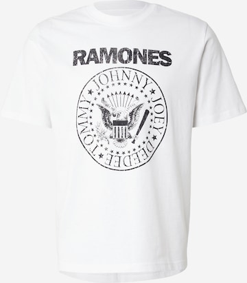 Jack & Jones Premium Majica 'JPRBLURAMONES' | bela barva: sprednja stran