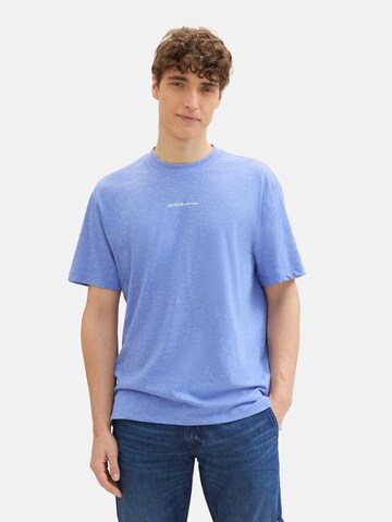 T-Shirt TOM TAILOR DENIM en bleu : devant