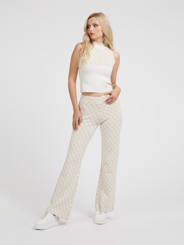 GUESS Flared Pants in Beige