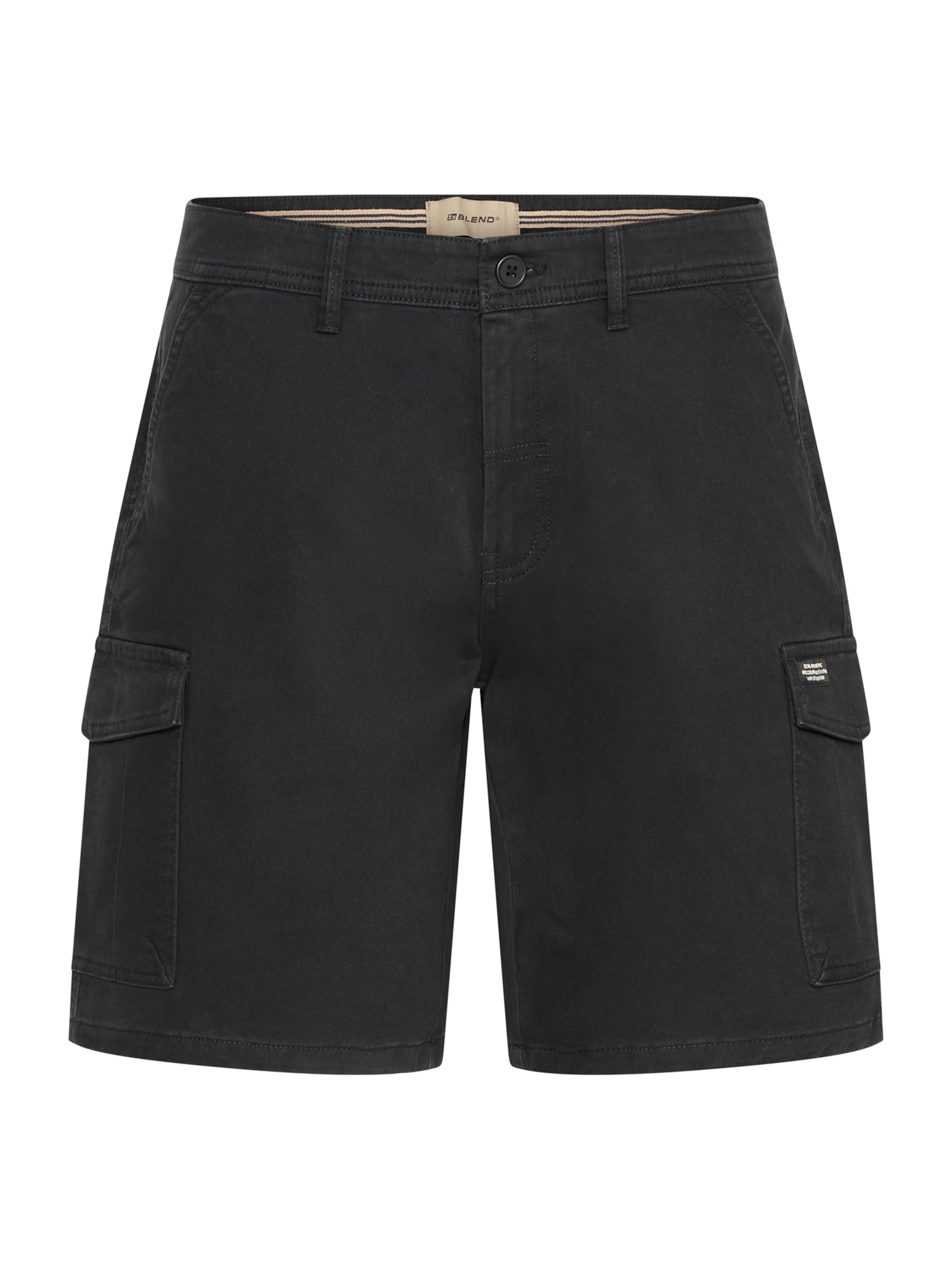 Regular Pantalon cargo 'BHEDNAN' BLEND en noir : devant