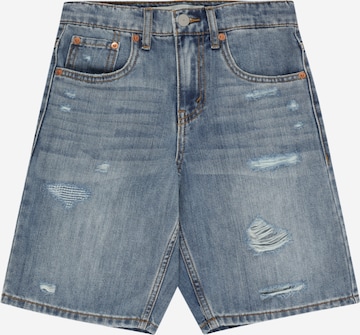 Levi's Kids Regular Jeans 'LVB LVB STAY LOOSE DENIM SHORT' in Blauw: voorkant