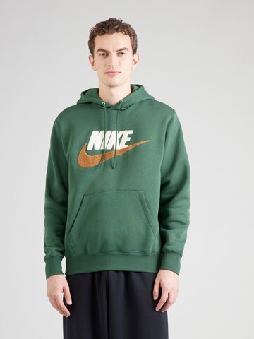 Nike Sportswear Mikina 'CLUB' – zelená: přední strana