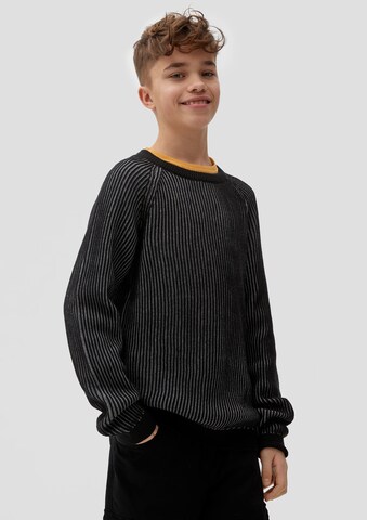 s.Oliver Pullover in Schwarz: Vorderseite